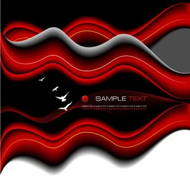 Abstract wave background. Vector illustration Illustrazione stock