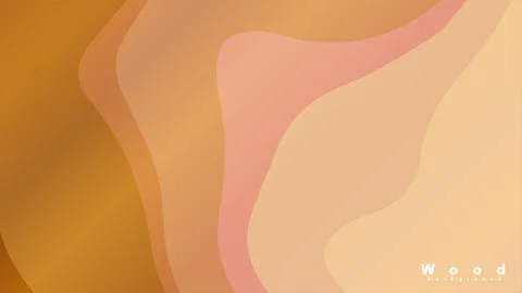 Abstract wave background with wooden patterns Stock Illustration