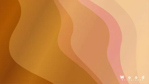 Abstract wave background with wooden patterns Stock Illustration