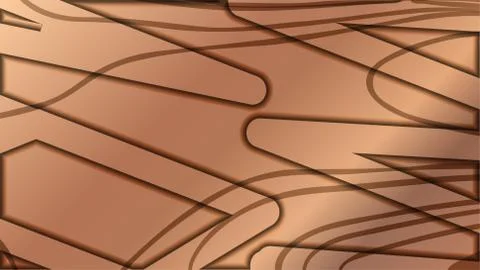 Abstract wave background with wooden patterns Stock Illustration