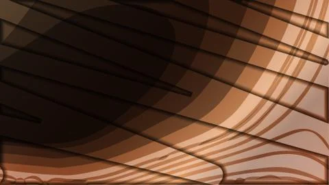 Abstract wave background with wooden patterns Stock Illustration