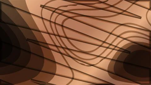Abstract wave background with wooden patterns Stock Illustration