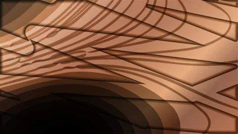 Abstract wave background with wooden patterns Stock Illustration