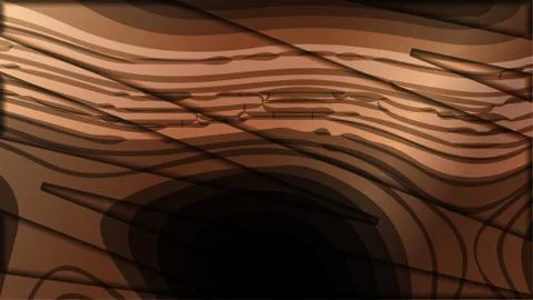 Abstract wave background with wooden patterns Illustrazione stock