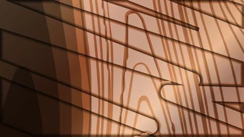 Abstract wave background with wooden patterns Stock Illustration