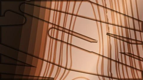 Abstract wave background with wooden patterns Stock Illustration