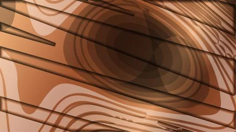 Abstract wave background with wooden patterns Stock Illustration
