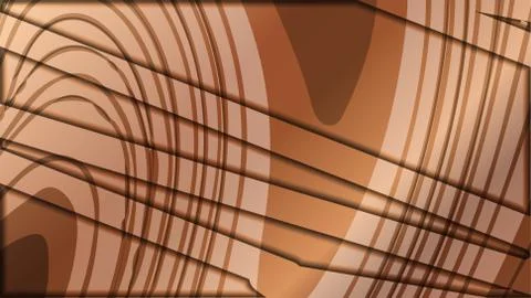 Abstract wave background with wooden patterns Stock Illustration