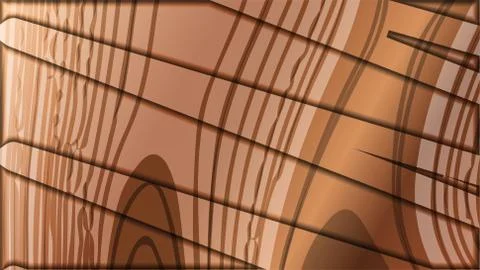 Abstract wave background with wooden patterns Stock Illustration