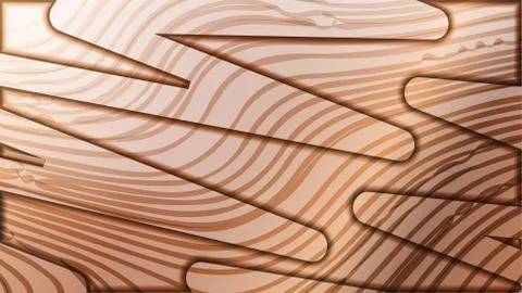 Abstract wave background with wooden patterns 스톡 일러스트