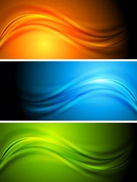 Abstract wave banners. Vector background eps 10 Abstract wave banners. Vec... Stock Photos
