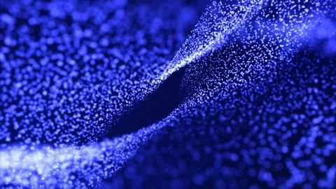 Abstract wave. Big data technology 3d rendering. Abstract background with a.. Stock Illustration