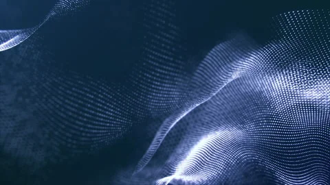 Abstract Wave Blue Background Stock Footage 194666748