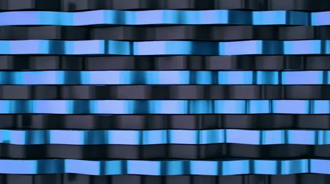 Abstract wave blue lines 3d animation Stock-Footage 68063105