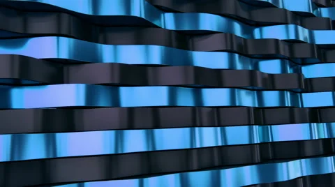 Abstract wave blue lines 3d animation Stock Footage 68139223