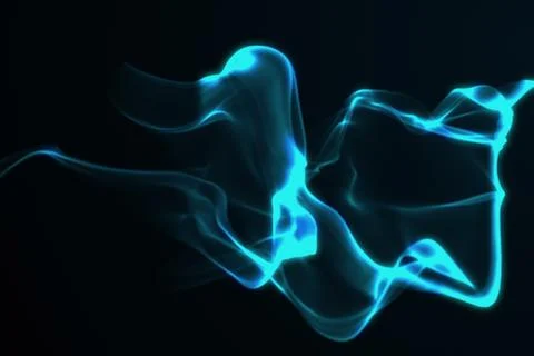 Abstract wave blue shape background 3d illustration イラスト素材