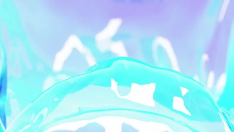 Abstract Wave Blue Violet Clear Water Surface Seamless Slow Motion. Looped Stock-Footage 248775975