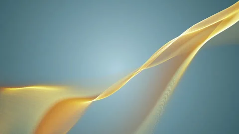 Abstract Wave Blue Yellow Background. Looping 4K video. Ideal for technolog Stock-Footage 316404619