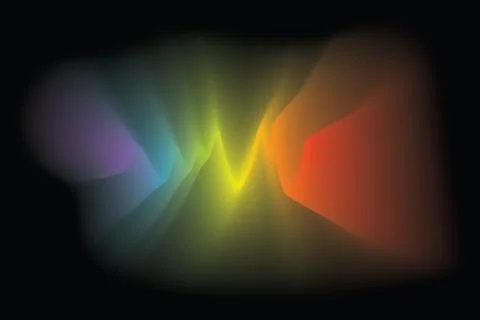 Abstract wave blurred gradient mesh background. Colorful smooth banner templa Stock Illustration