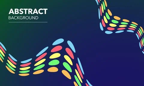 Abstract wave circles background. Stock Illustration