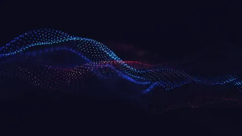 Abstract wave colorful background Illustrazione stock