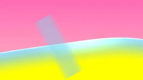 Abstract Wave Colors Dancing in Bright Pink Sky Setting Stock-Footage 328299036