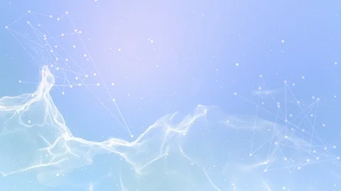 Abstract wave with connected dots on colorful background. 스톡 동영상 128285211