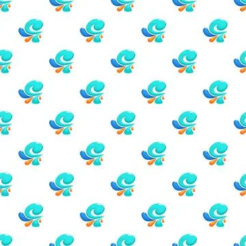 Abstract wave curl pattern creating repeating background 스톡 일러스트