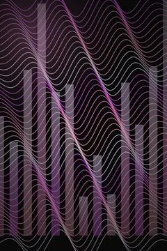 Abstract Wave Data Visualization Stock Illustration