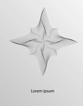 Abstract wave decorative element. Abstract background for decorative design. Stock Illustration
