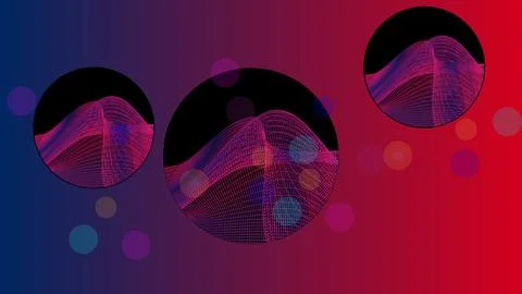 Abstract wave design background connecting line pattern graphics. Stock Illustration