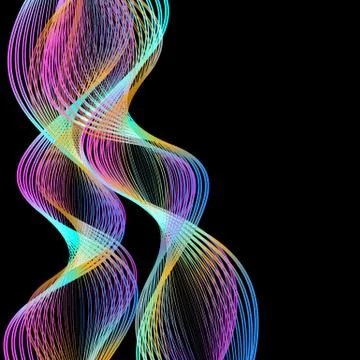 Abstract wave design element イラスト素材