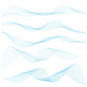Abstract wave design element. Vector illustration. Stock Illustration