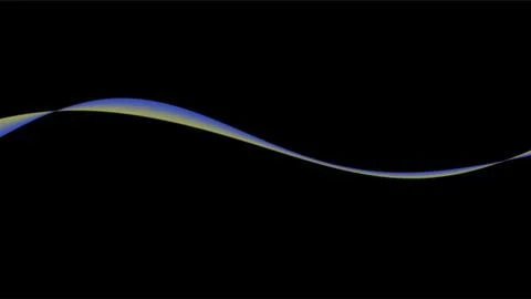 Abstract Wave Design with Gradient Colors on Black Background. Stock Illustration