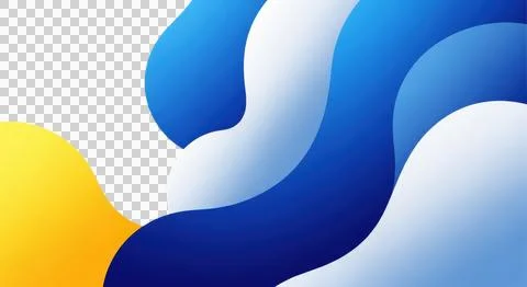 Abstract wave design with vibrant gradient colors blending into a yellow ba.. Stockillustratie