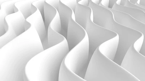 Abstract Wave Design. White Geometric Background Stock Footage 88445489
