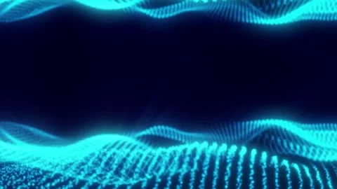 Abstract Wave Digital Motion Background Stock Footage 243567656