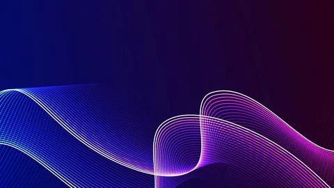 Abstract  wave digital technology background. Line fiber optic futuristic c.. 库存插图