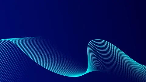 Abstract  wave digital technology fiber optic background. Line futuristic c.. 库存插图