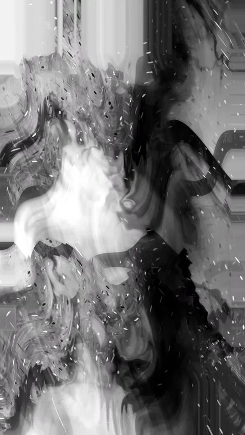 Abstract Wave Distortion Portrait Stock Footage 331080606