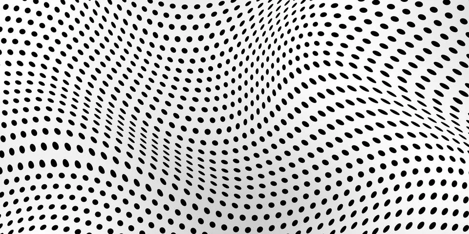 Abstract wave dot halftone pattern, Grid paper background Stock Illustration