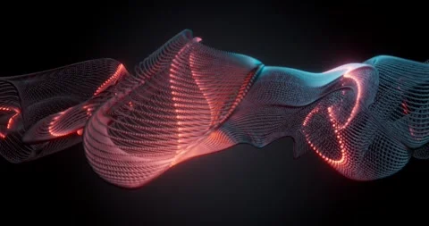 Abstract wave dynamic background loop animated Video stock 325508631