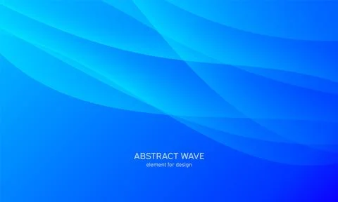 Abstract wave element for design. Blue. Digital frequency track equalizer. St Stock Illustration