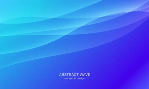 Abstract wave element for design. Blue. Digital frequency track equalizer. St Stock Illustration
