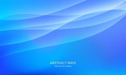 Abstract wave element for design. Blue. Digital frequency track equalizer. St Stock Illustration