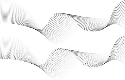 Abstract wave element for design. Digital frequency track equalizer. Stylized Illustrazione stock