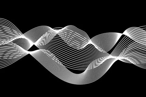 Abstract wave element for design. Digital frequency track equalizer. Stock Illustration