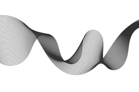 Abstract wave element for design. Digital frequency track equalizer. Illustrazione stock