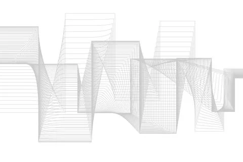 Abstract wave element for design. Digital frequency track equalizer. Illustrazione stock