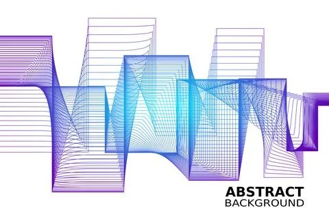 Abstract wave element for design. Digital frequency track equalizer. Stock Illustration